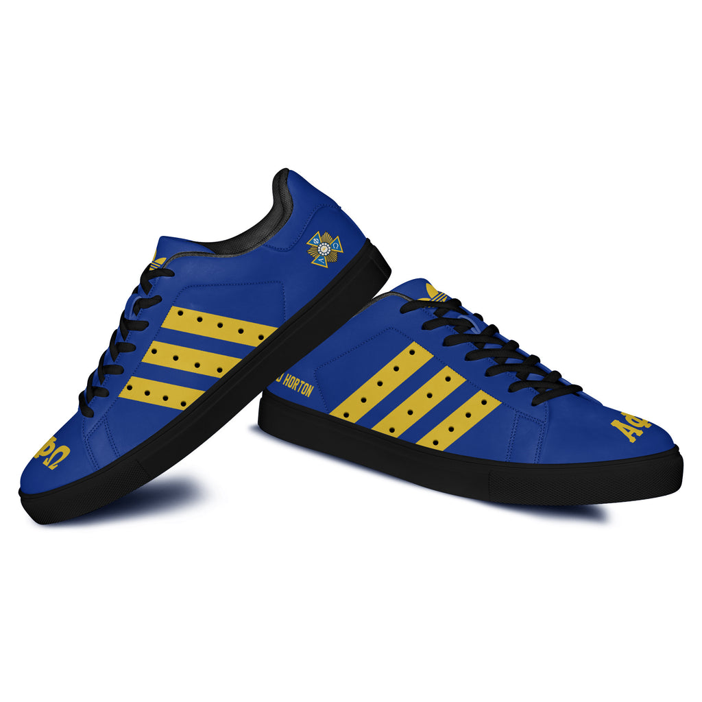 (Personalized) Alpha Phi Omega Genuine Leather Shoes