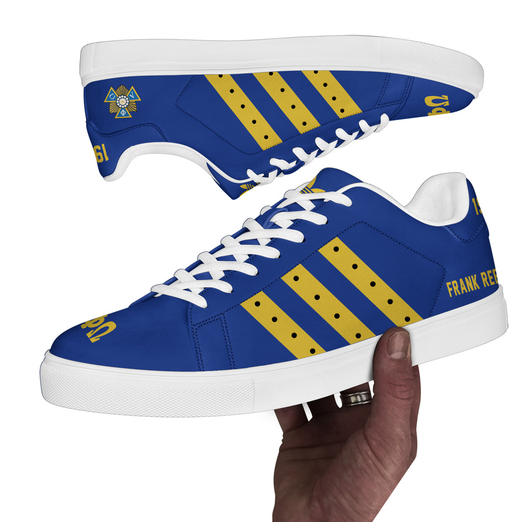 (Personalized) Alpha Phi Omega Genuine Leather Shoes