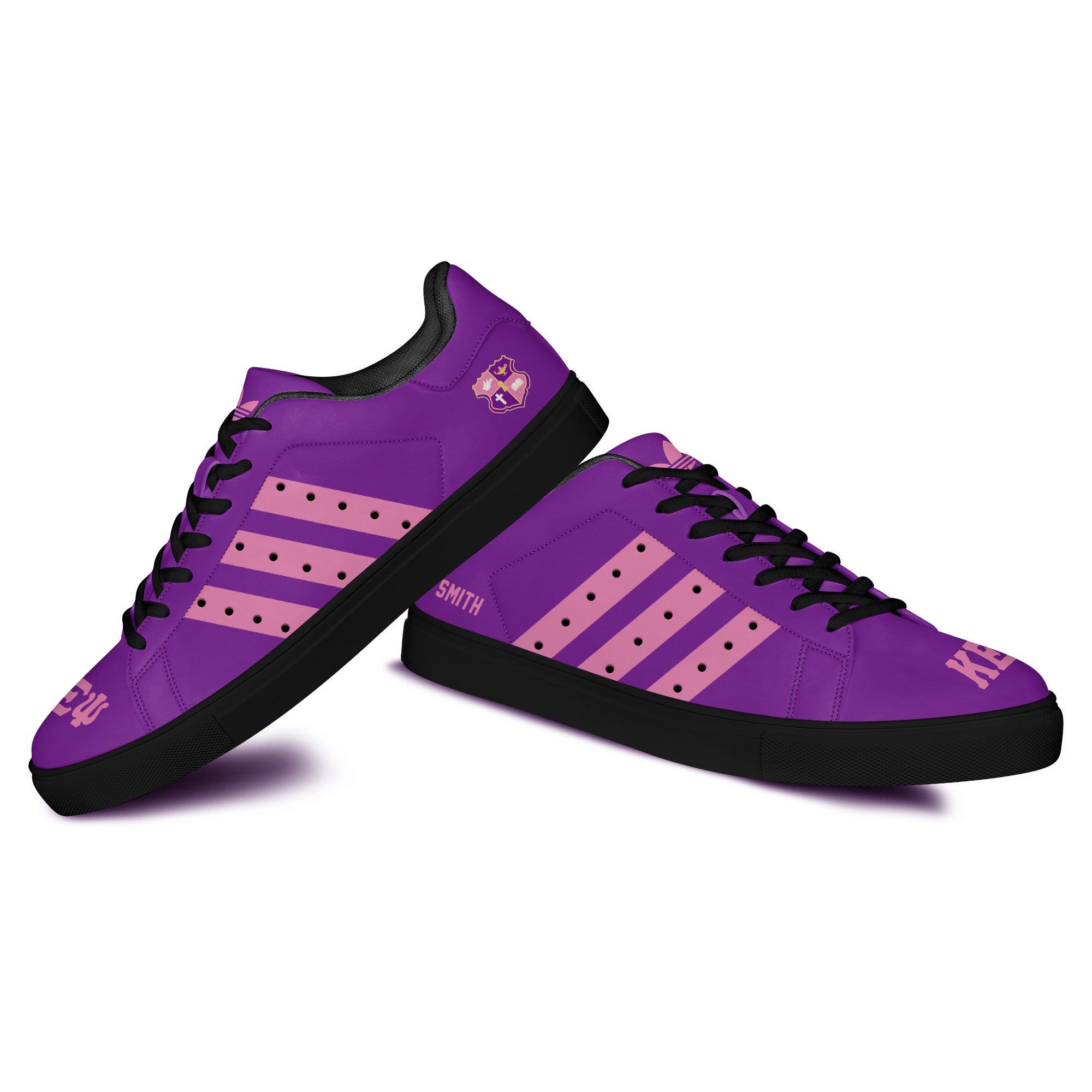 (Personalized) Kappa Epsilon Psi Military Sorority Genuine Leather Shoes
