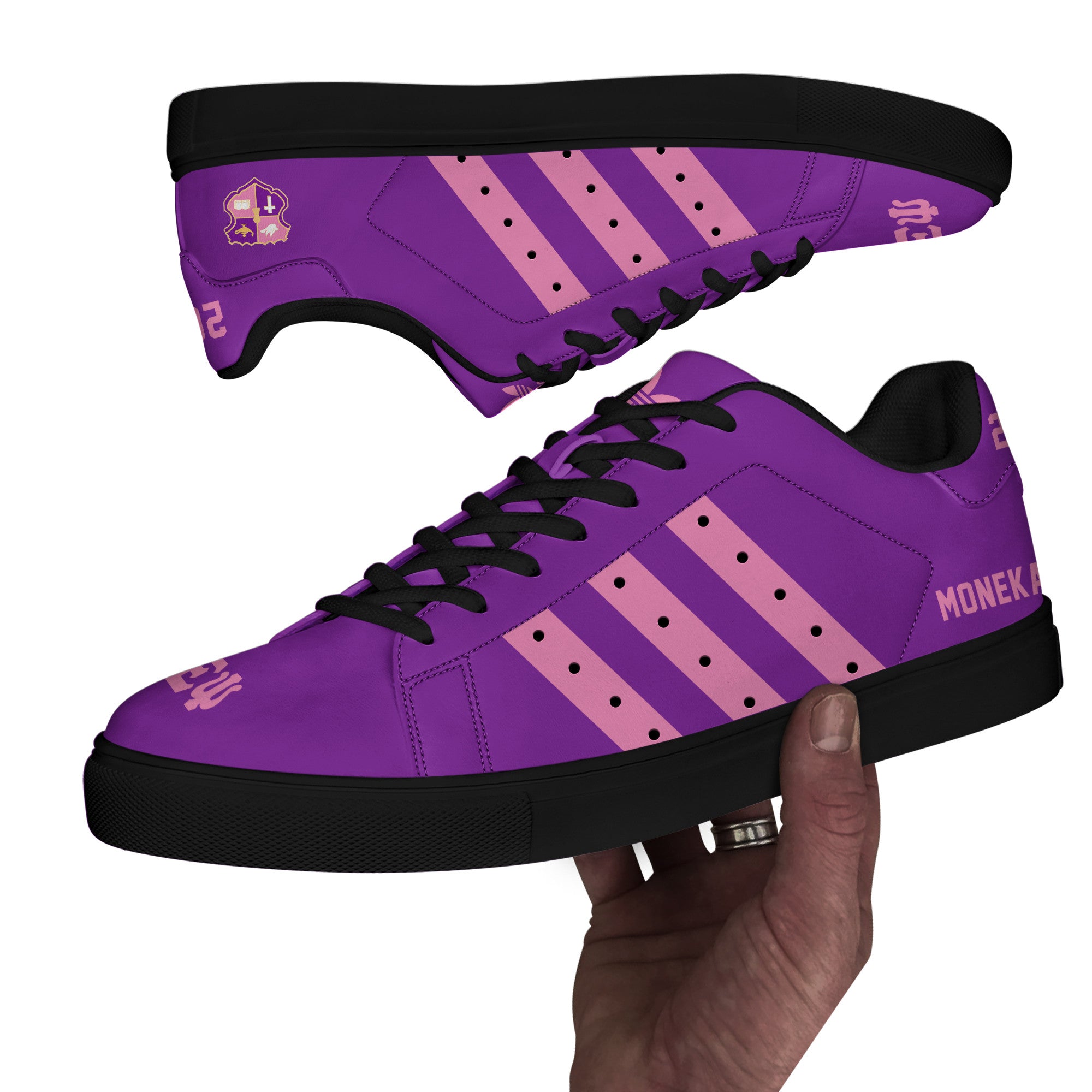 (Personalized) Kappa Epsilon Psi Military Sorority Genuine Leather Shoes