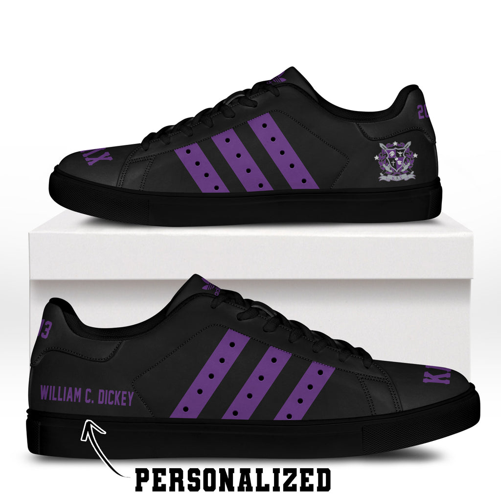(Personalized) Kappa Lambda Chi Military Fraternity Genuine Leather Shoes
