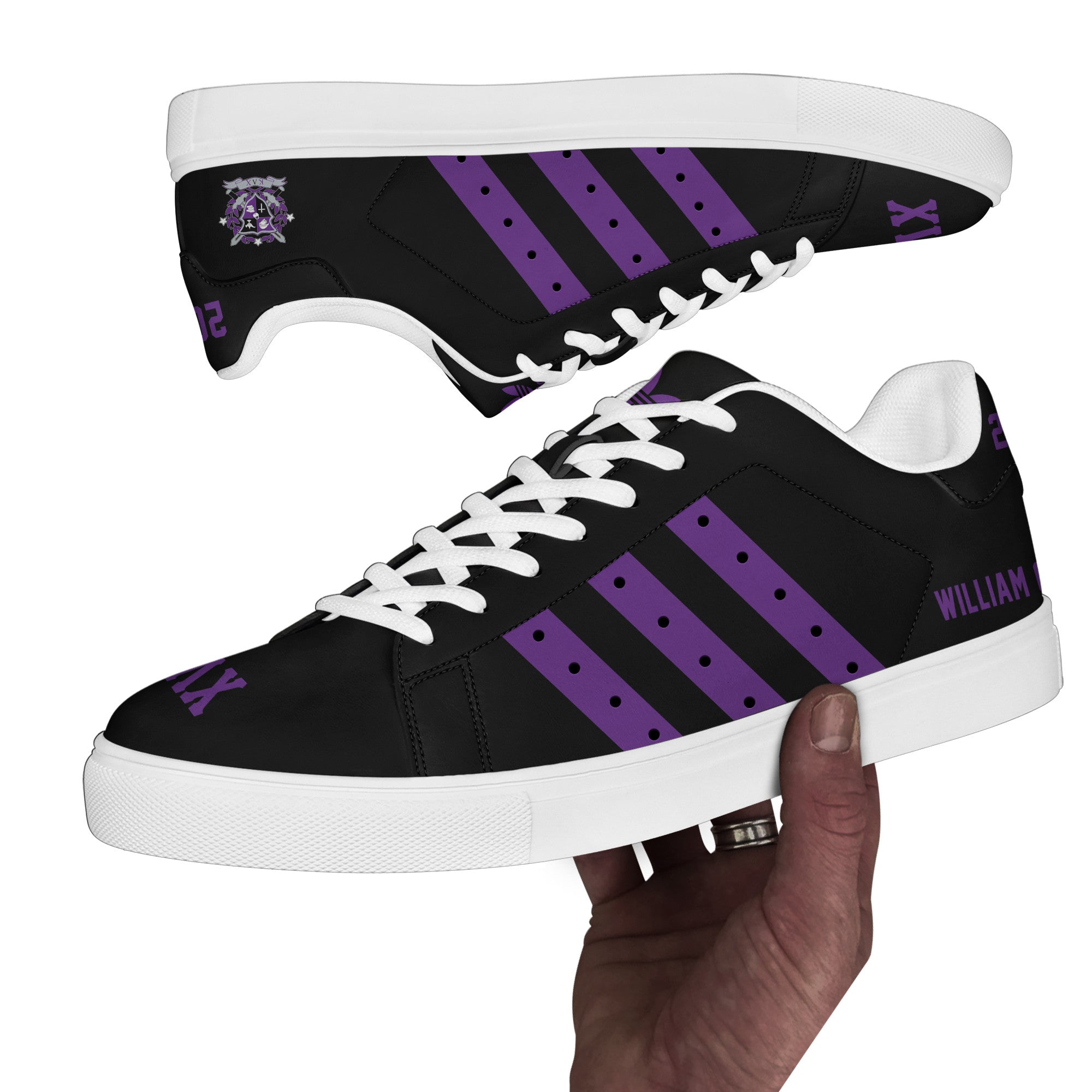(Personalized) Kappa Lambda Chi Military Fraternity Genuine Leather Shoes
