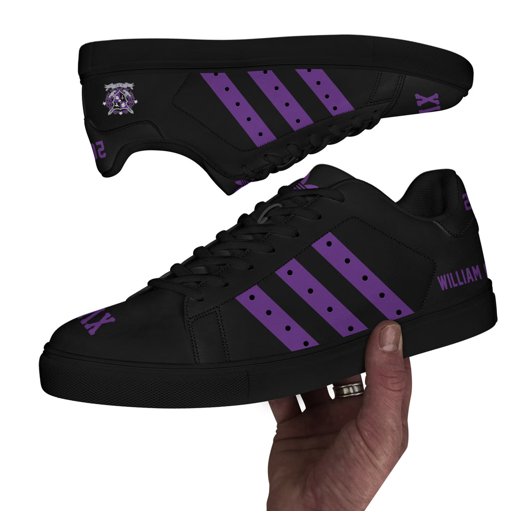 (Personalized) Kappa Lambda Chi Military Fraternity Genuine Leather Shoes