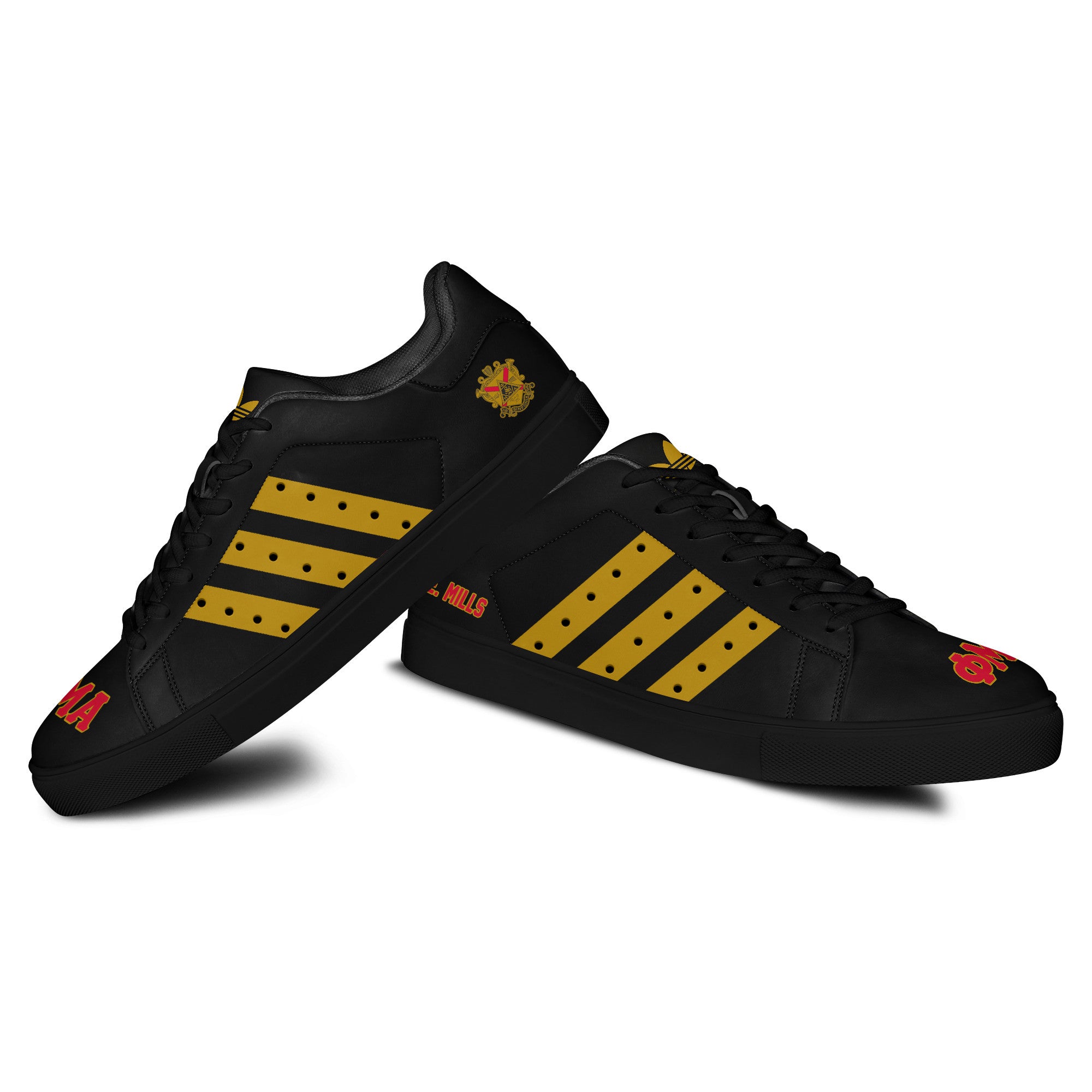 (Personalized) Phi Mu Alpha Sinfonia Genuine Leather Shoes