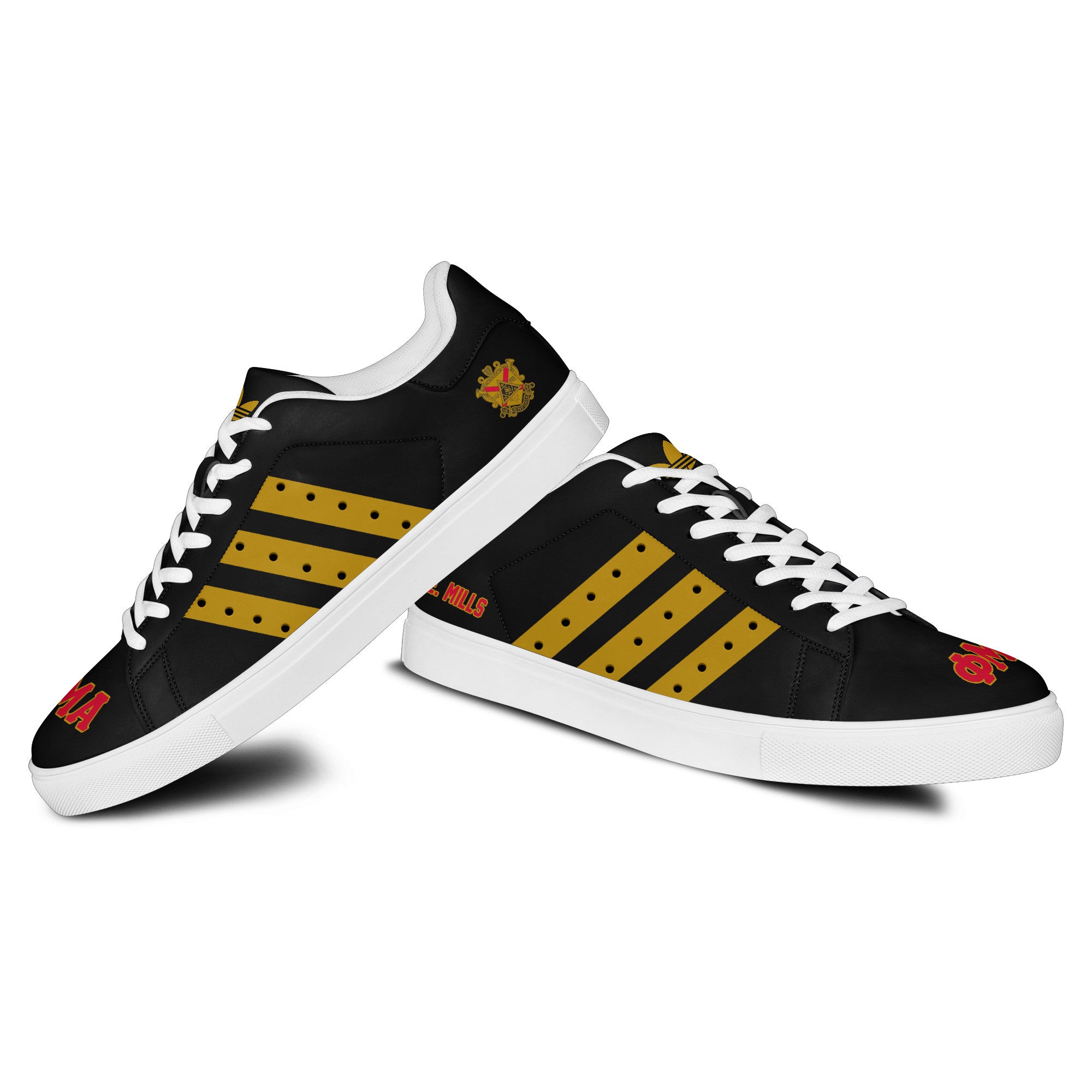 (Personalized) Phi Mu Alpha Sinfonia Genuine Leather Shoes