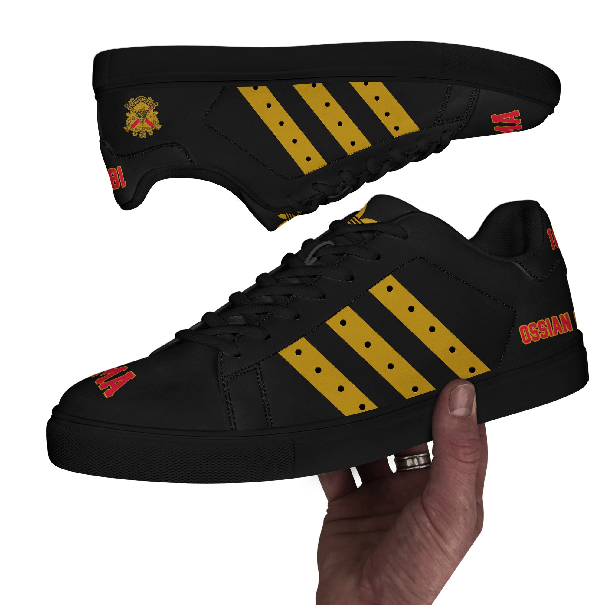 (Personalized) Phi Mu Alpha Sinfonia Genuine Leather Shoes