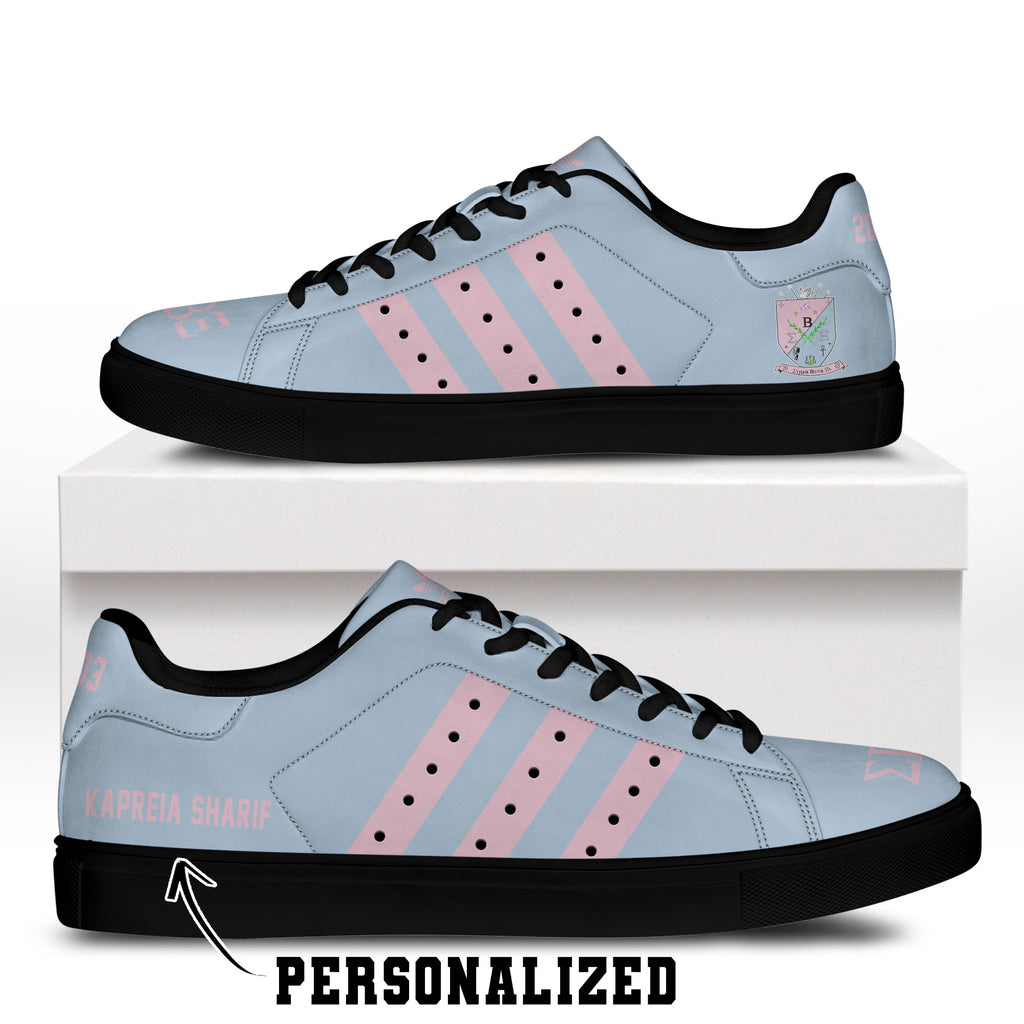 (Personalized) Sigma Beta Xi Sorority Genuine Leather Shoes
