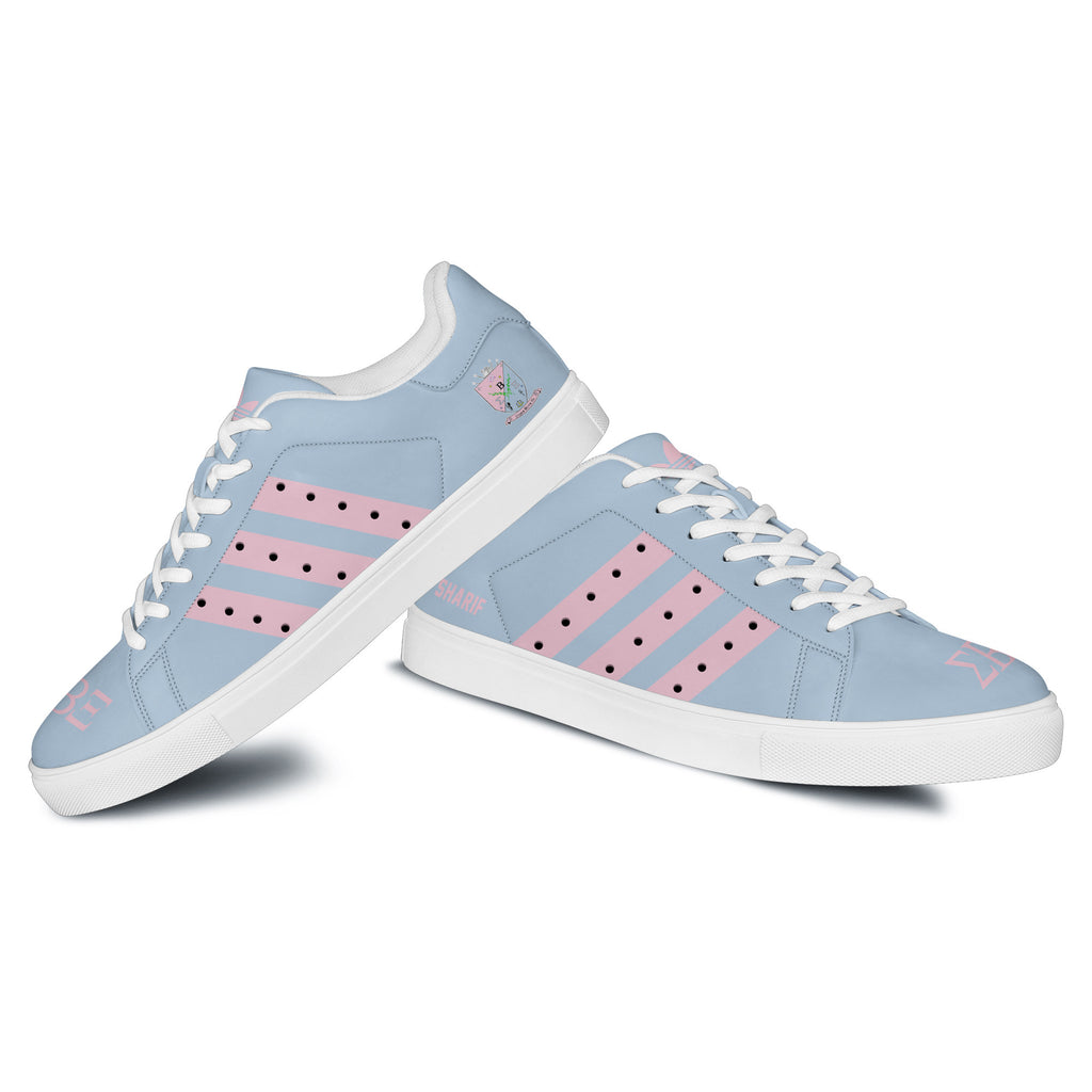 (Personalized) Sigma Beta Xi Sorority Genuine Leather Shoes