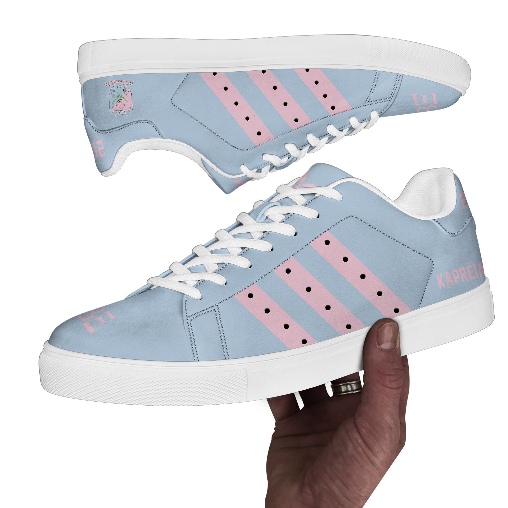 (Personalized) Sigma Beta Xi Sorority Genuine Leather Shoes