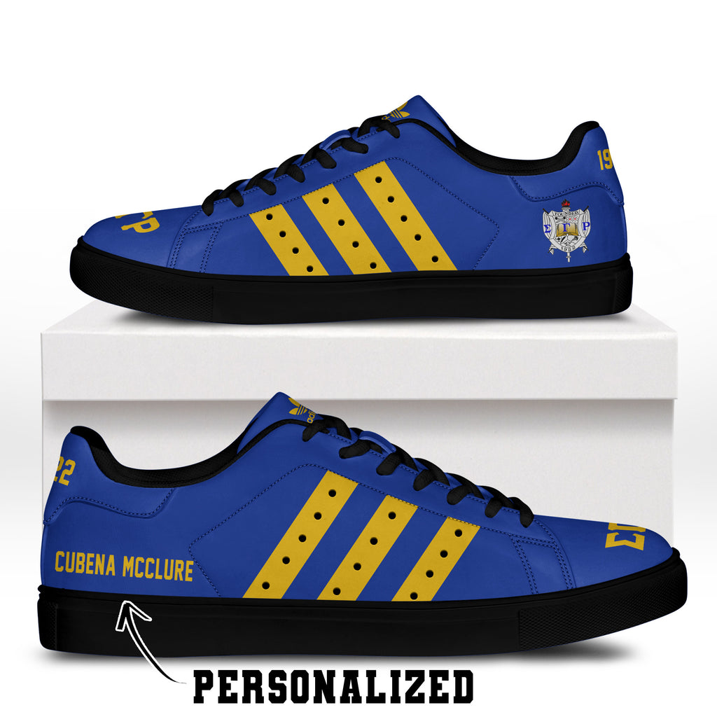 (Personalized) Sigma Gamma Rho Sorority Genuine Leather Shoes