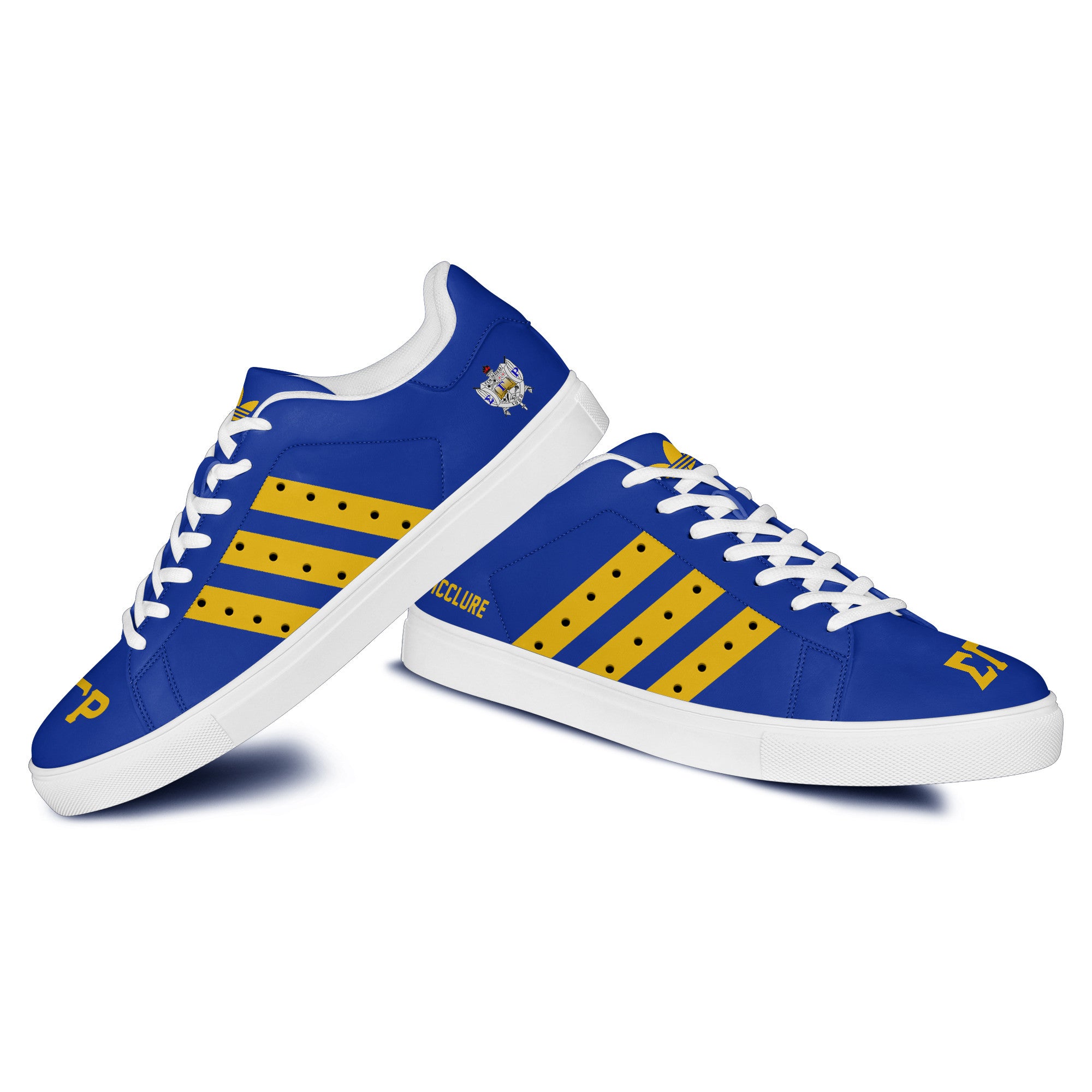 (Personalized) Sigma Gamma Rho Sorority Genuine Leather Shoes