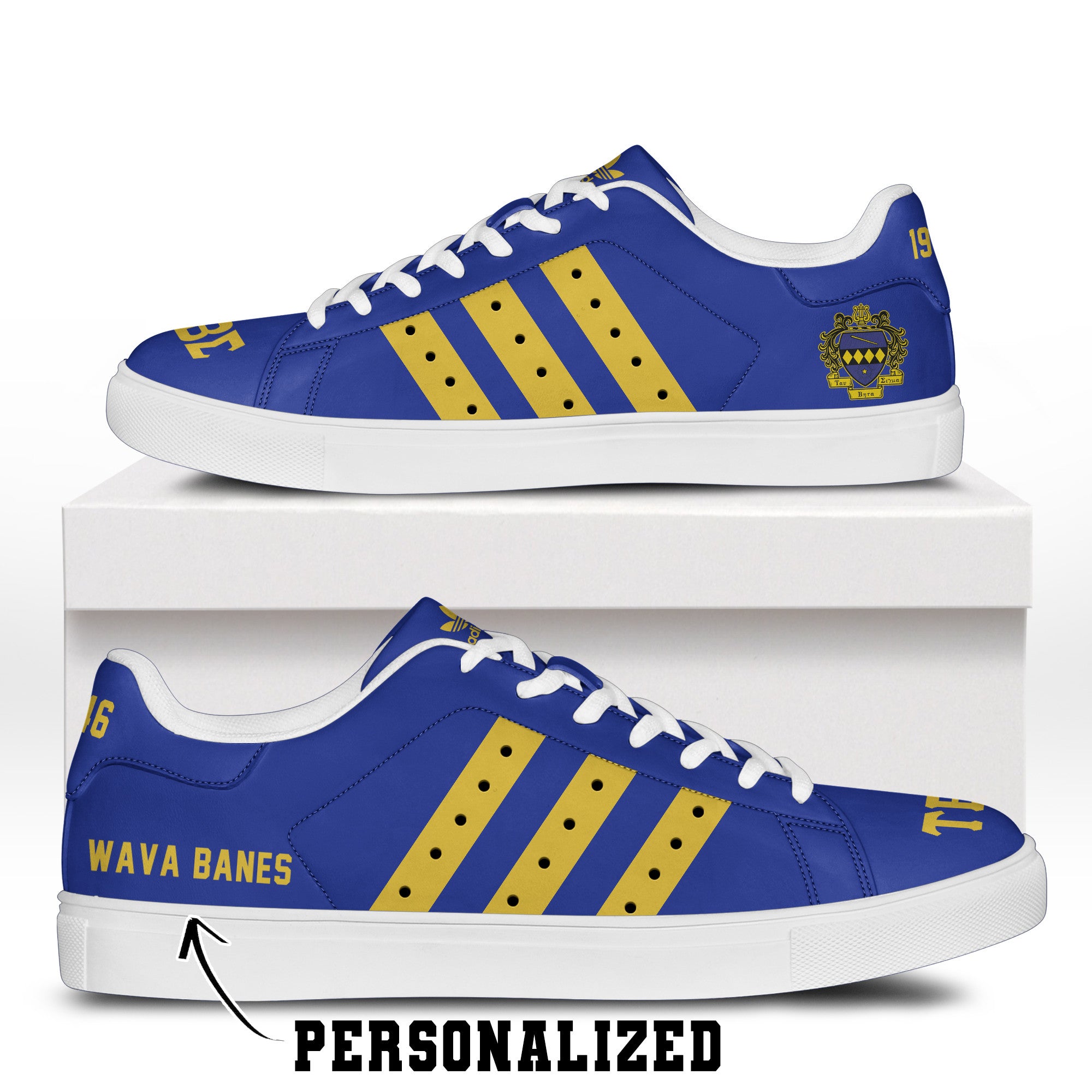 (Personalized) Tau Beta Sigma Band Sorority Genuine Leather Shoes