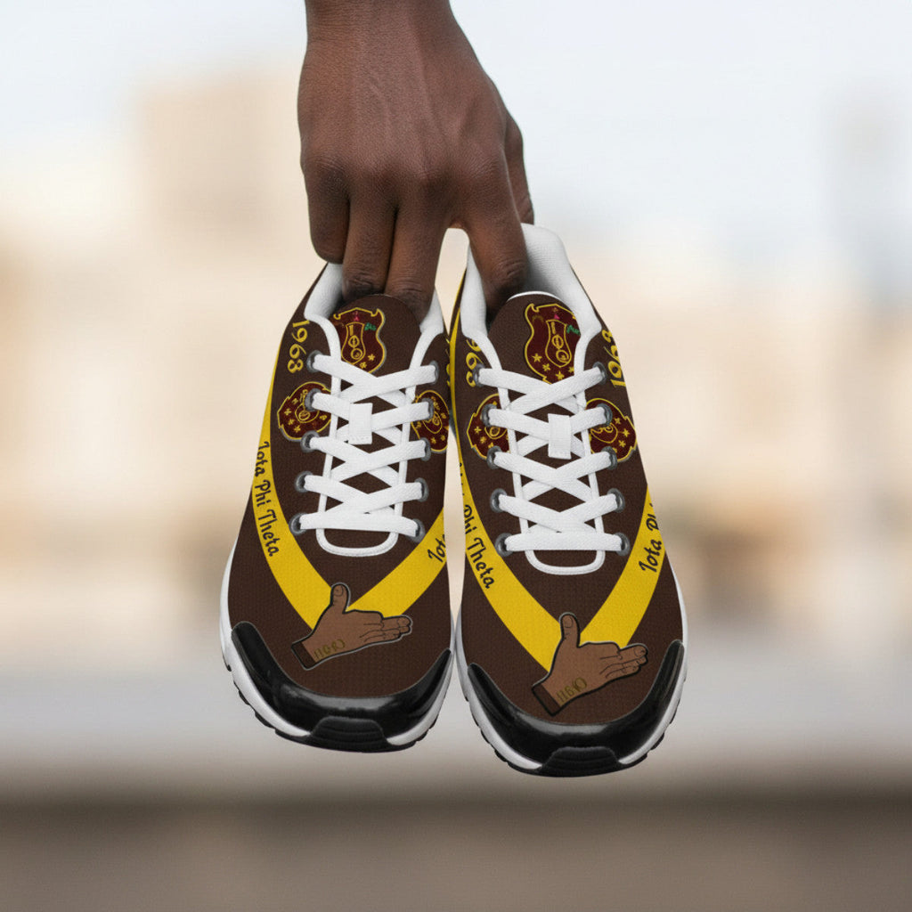 Iotas 1963 Brotherhood Cushion Sport Shoes - Brown & Gold Legacy
