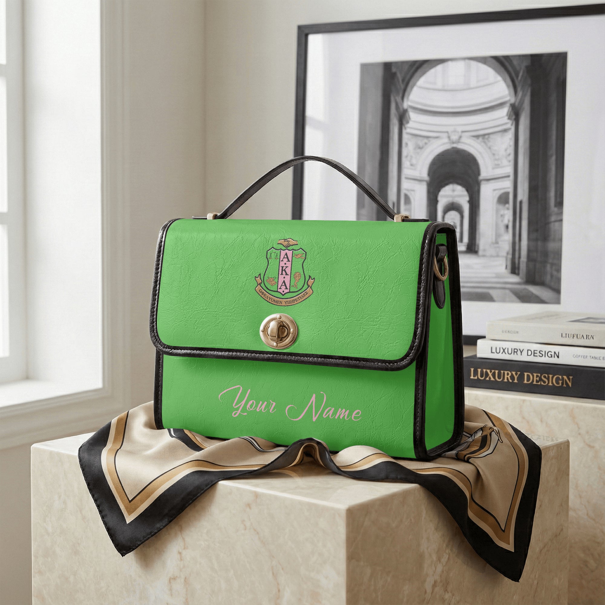 (Personalized) AKA Ivies 1908 Sisterhood Crossbody Bag