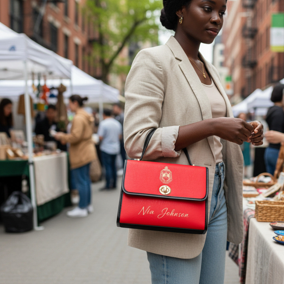 (Personalized) Deltas 1913 Sisterhood Crossbody Bag