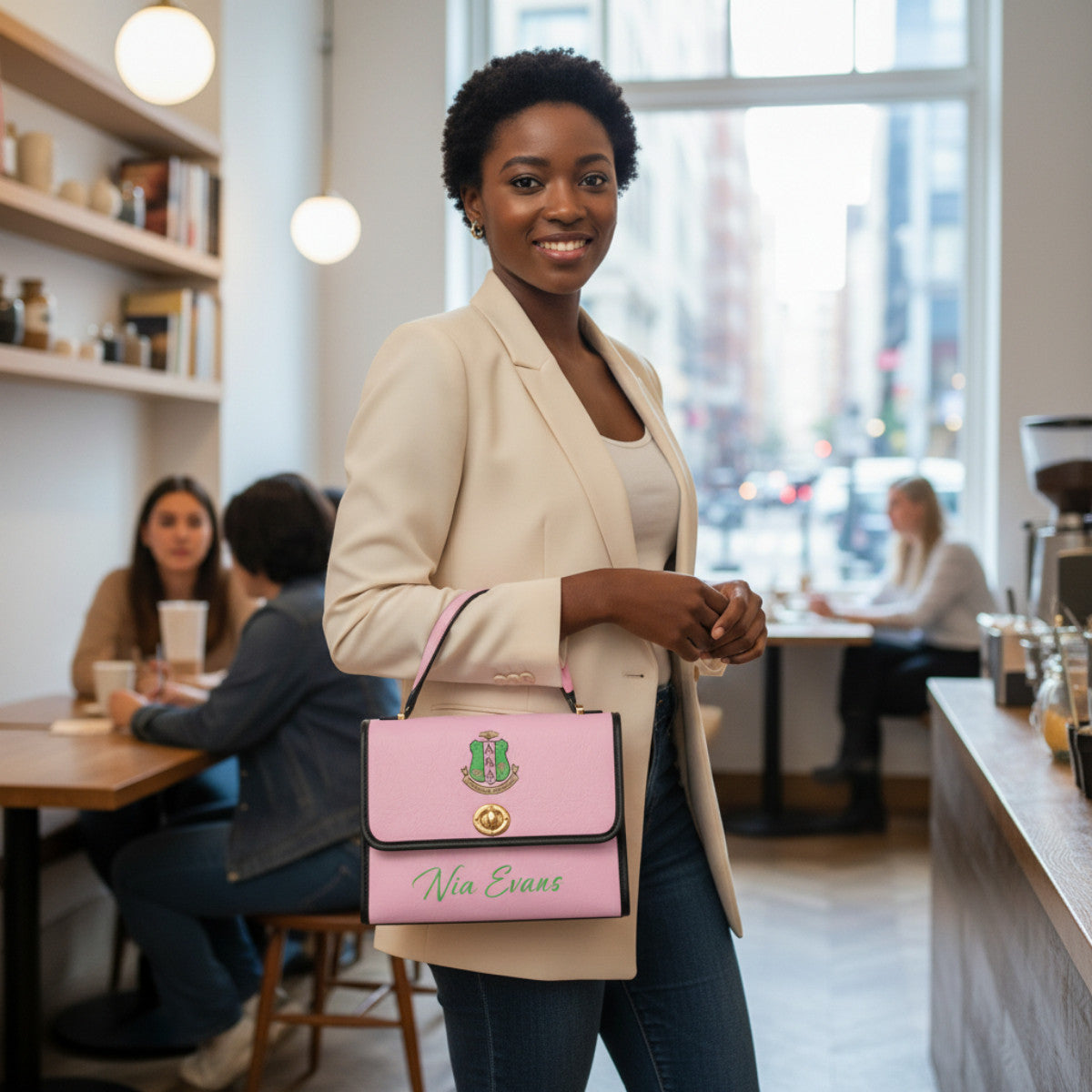 (Personalized) AKA Ivies 1908 Sisterhood Crossbody Bag