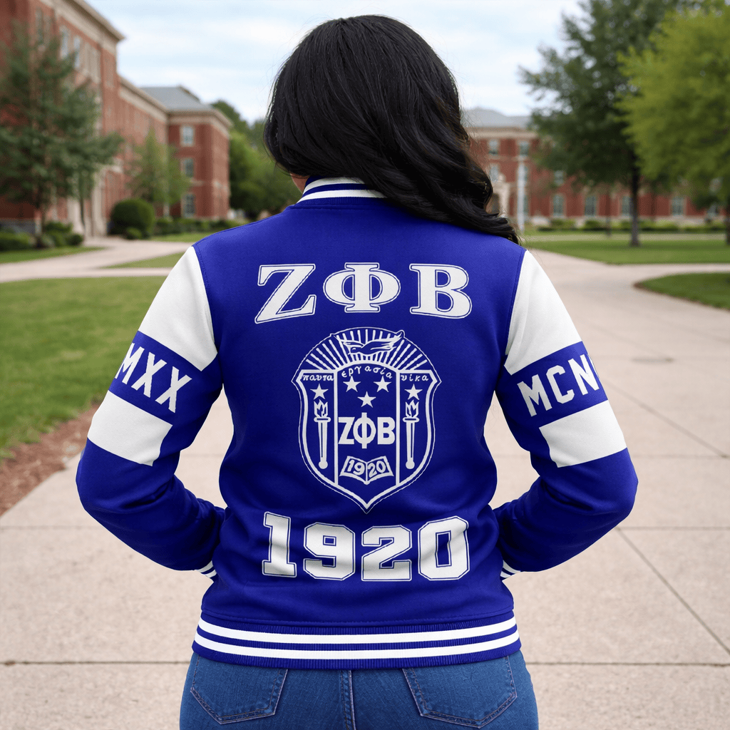 Africa Zone Jacket - MCM Zeta Phi Beta Baseball Jacket A31