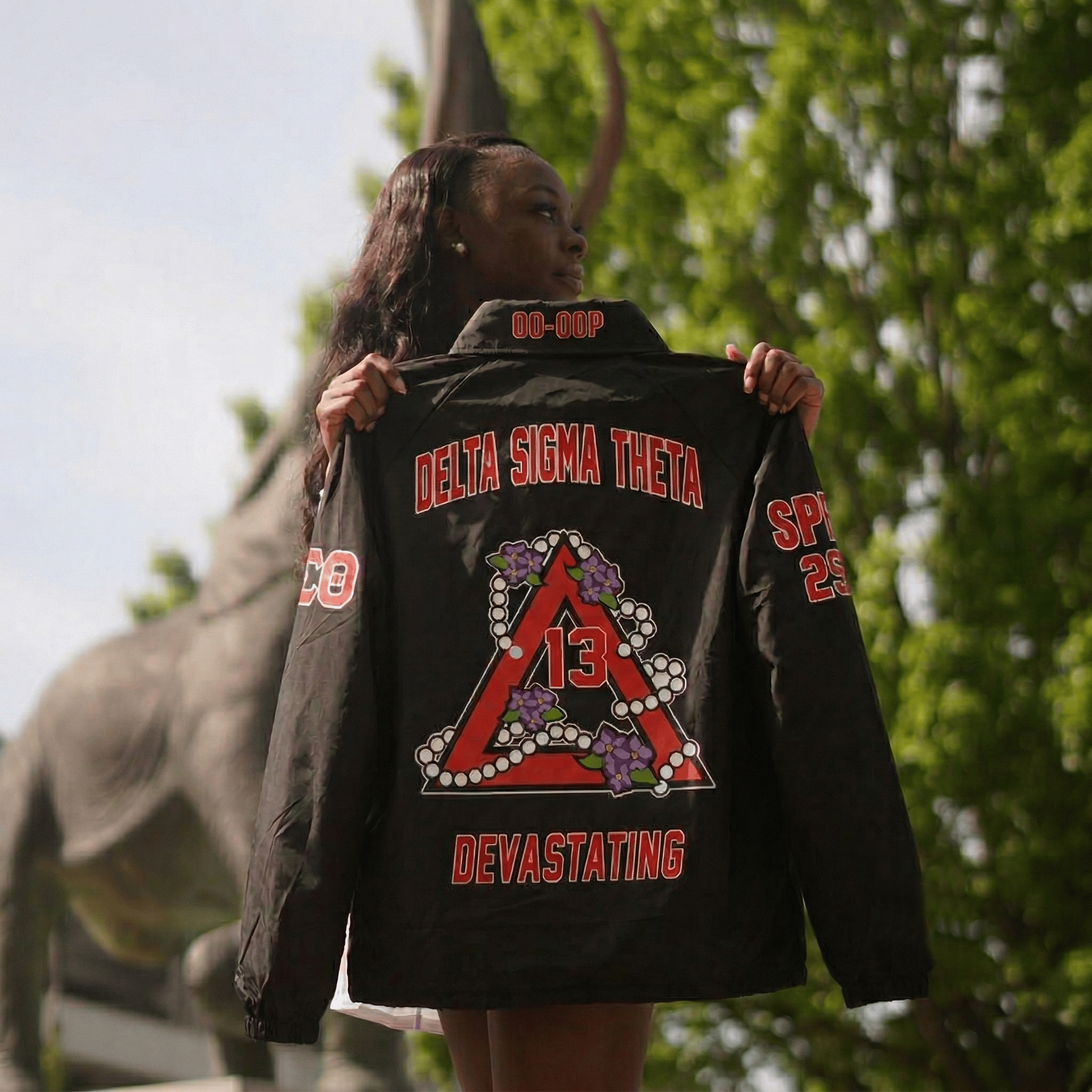 (Personalized) Deltas 1913 Sisterhood Pyramid Line Jacket