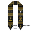 (Custom) Alpha Phi Alpha Fraternity Graduation Stole