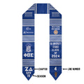 (Custom) Phi Beta Sigma Fraternity Graduation Stole