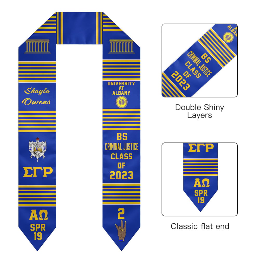(Custom) Sigma Gamma Rho Sorority Graduation Stole