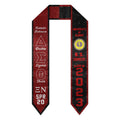 (Custom) Delta Sigma Theta Sorority Two-Toned Glitter Graduation Stole