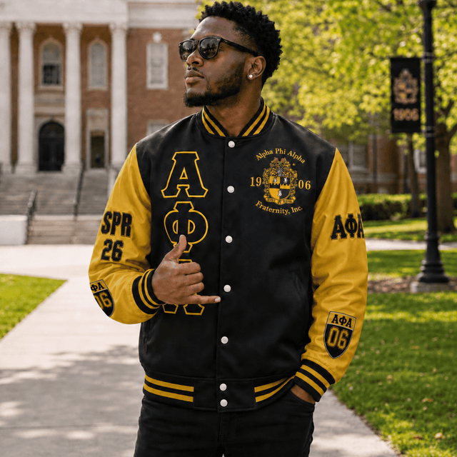 (Personalized) Alpha Phi Alpha Fraternity Varsity Jacket
