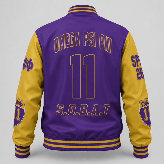 (Personalized) Omega Psi Phi Fraternity Varsity Jacket