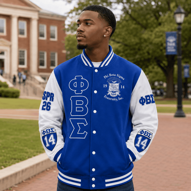(Personalized) Phi Beta Sigma Fraternity Varsity Jacket