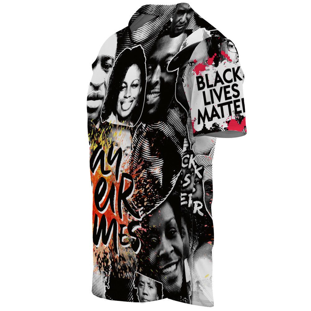 Africa Zone Baseball Jerseys - Say Their Names Black Lives Matter