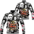 Africa Zone Baseball Jackets - Say Their Names Black Lives Matter