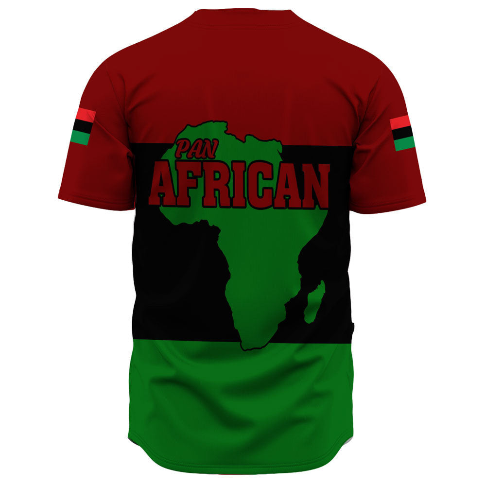 Africa Zone Baseball Jerseys - Pan African Flag And Black Power A31