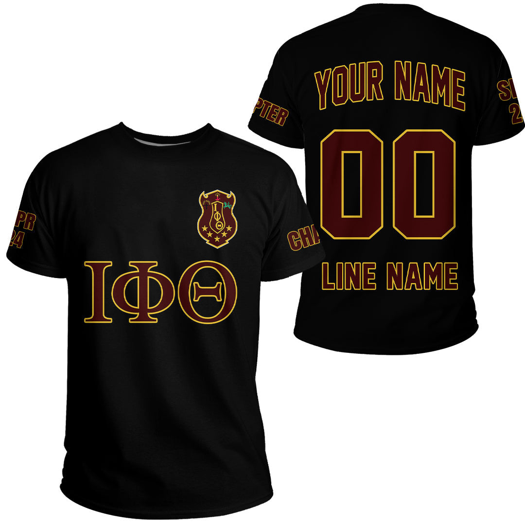 Getteestore T-shirt - (Custom) Iota Phi Theta Fraternity (Black) Letters A31