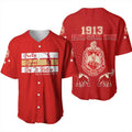 Africa Zone Clothing - Delta Sigma Theta Greek Life Baseball Jersey A31