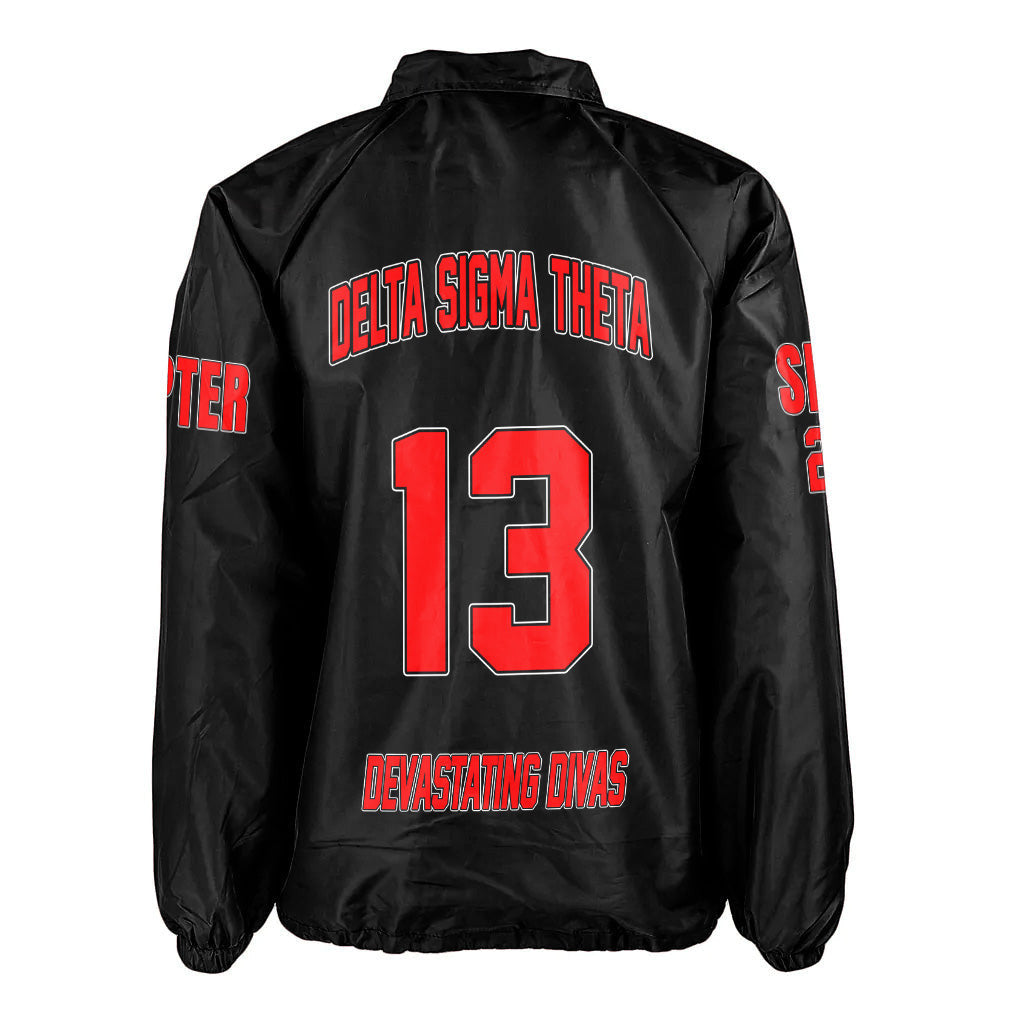 Africa Zone Jacket - Delta Sigma Theta(Black) Crossing Jacket A31