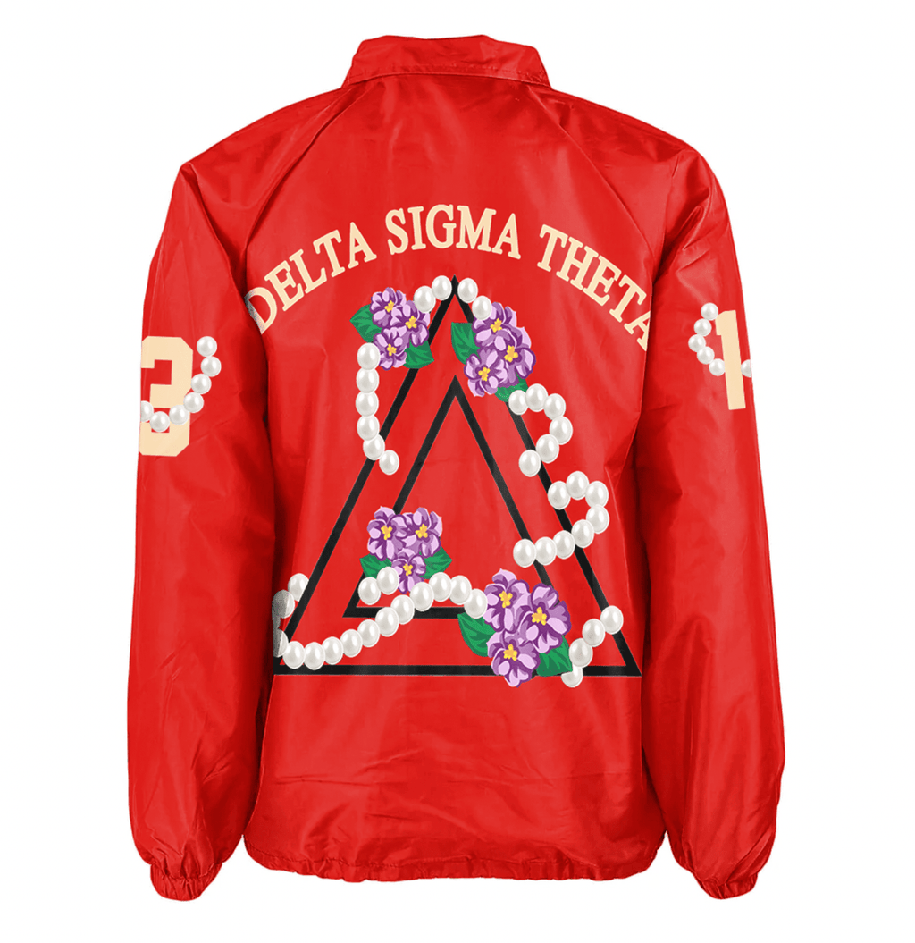 Africa Zone Jacket - Delta Sigma Theta Red Pearl Crossing Jacket A31