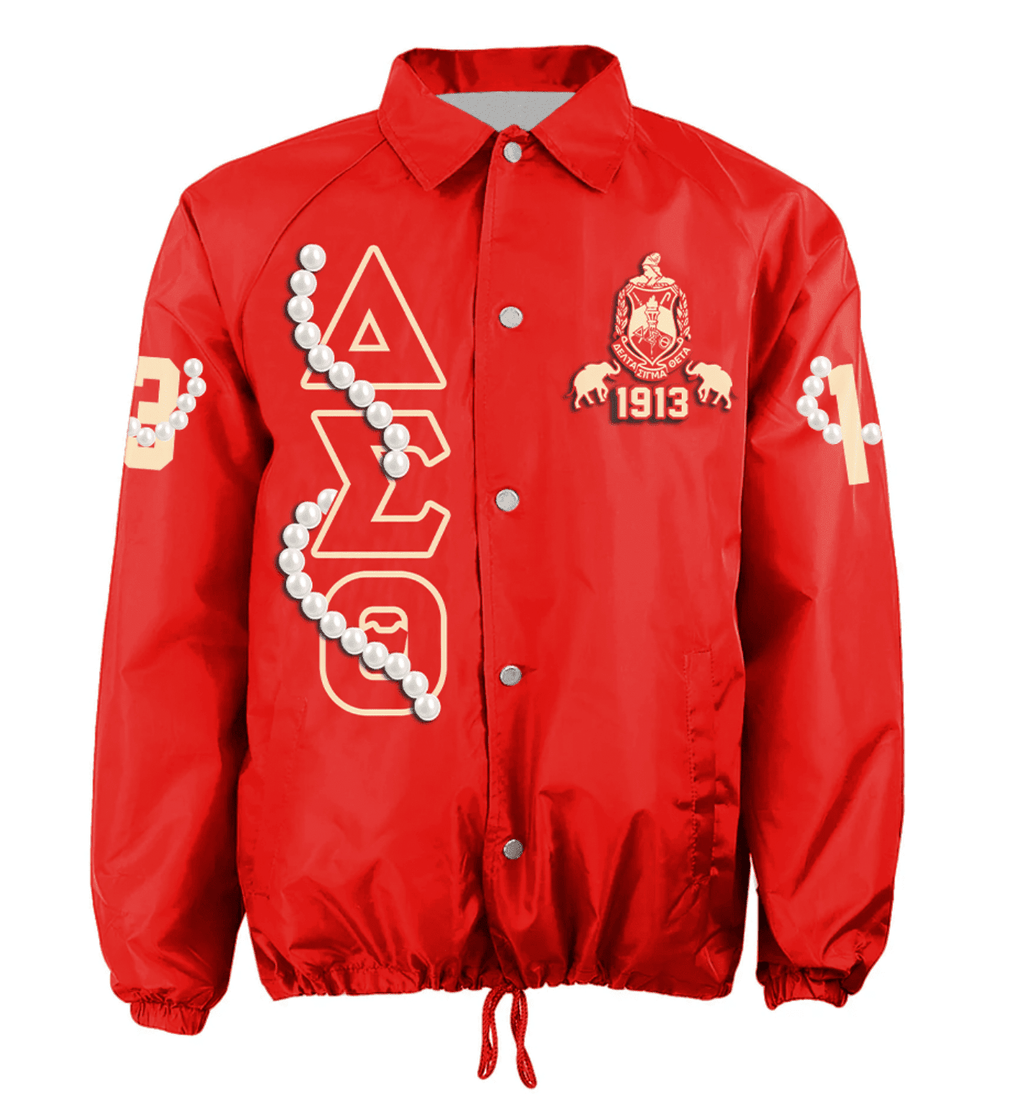 Africa Zone Jacket - Delta Sigma Theta Red Pearl Crossing Jacket A31