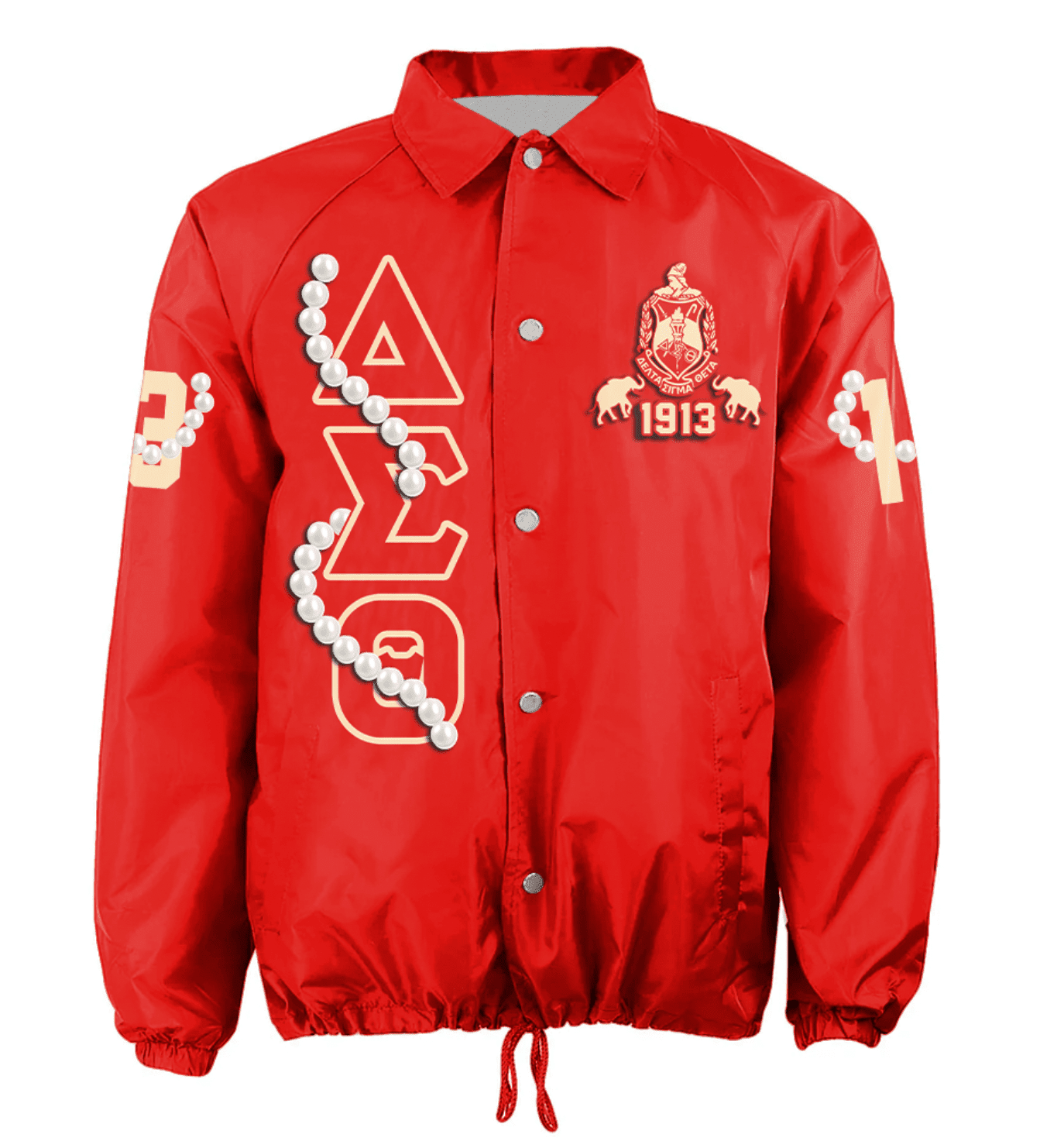 Africa Zone Jacket - Delta Sigma Theta Red Pearl Crossing Jacket A31