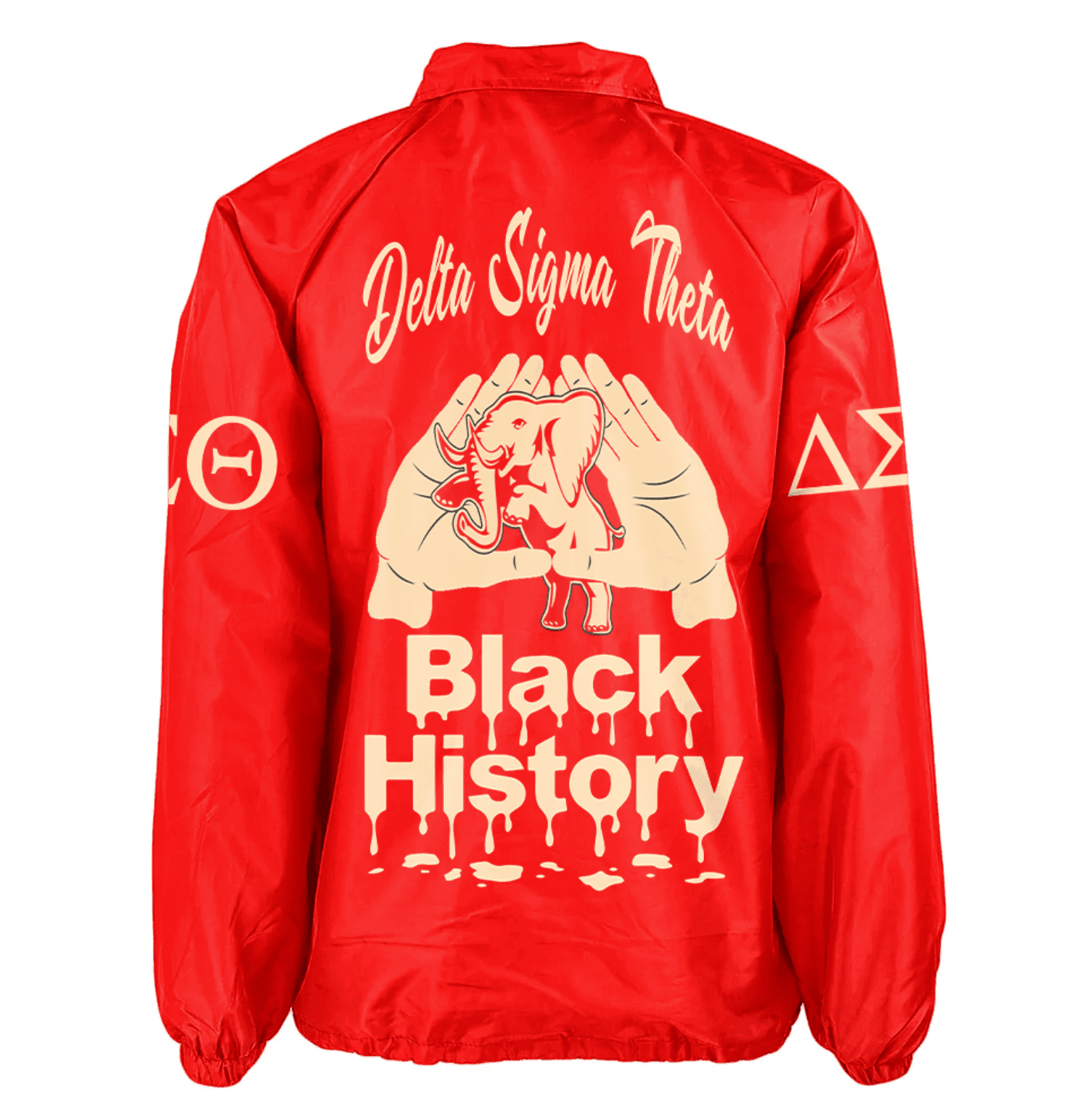 Africa Zone Jacket - Delta Sigma Theta Sorority Black History Crossing Jacket A31
