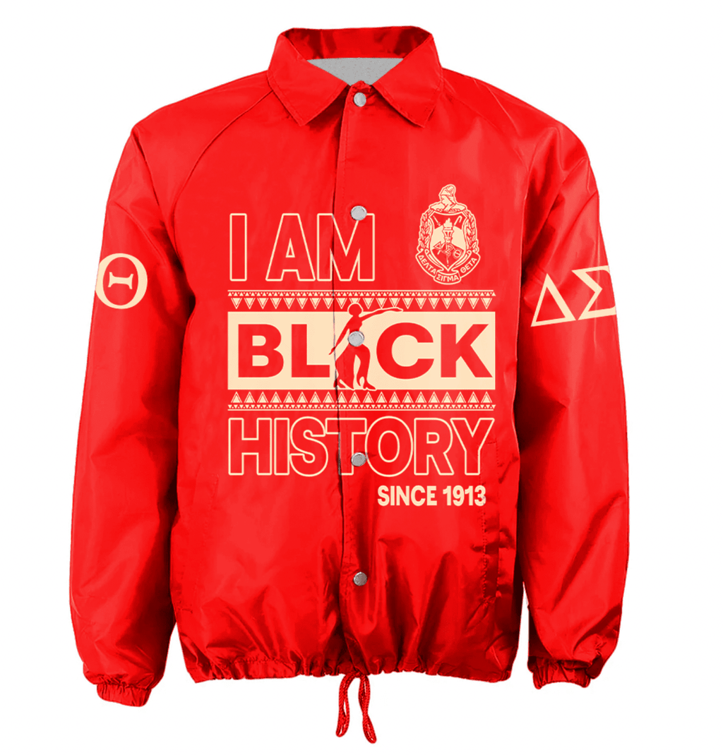 Africa Zone Jacket - Delta Sigma Theta Sorority Black History Crossing Jacket A31