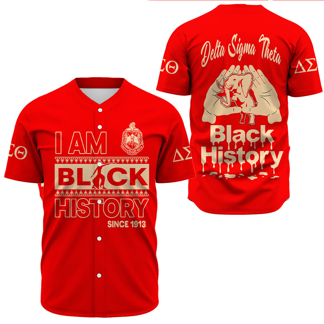 Delta Sigma Theta Black History Month Baseball Jersey A31