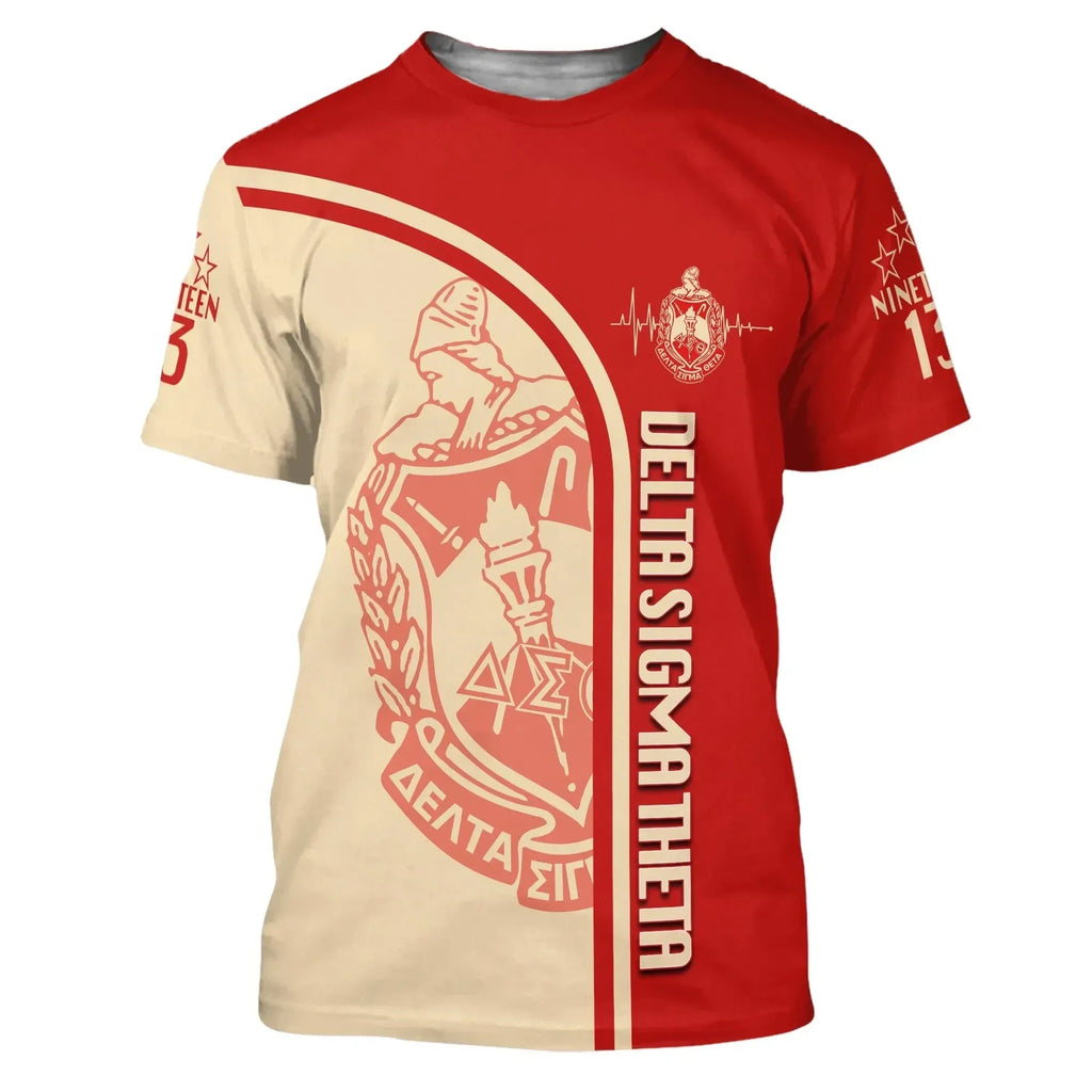 Personalised Delta Sigma Theta In My Heart T-shirt J5