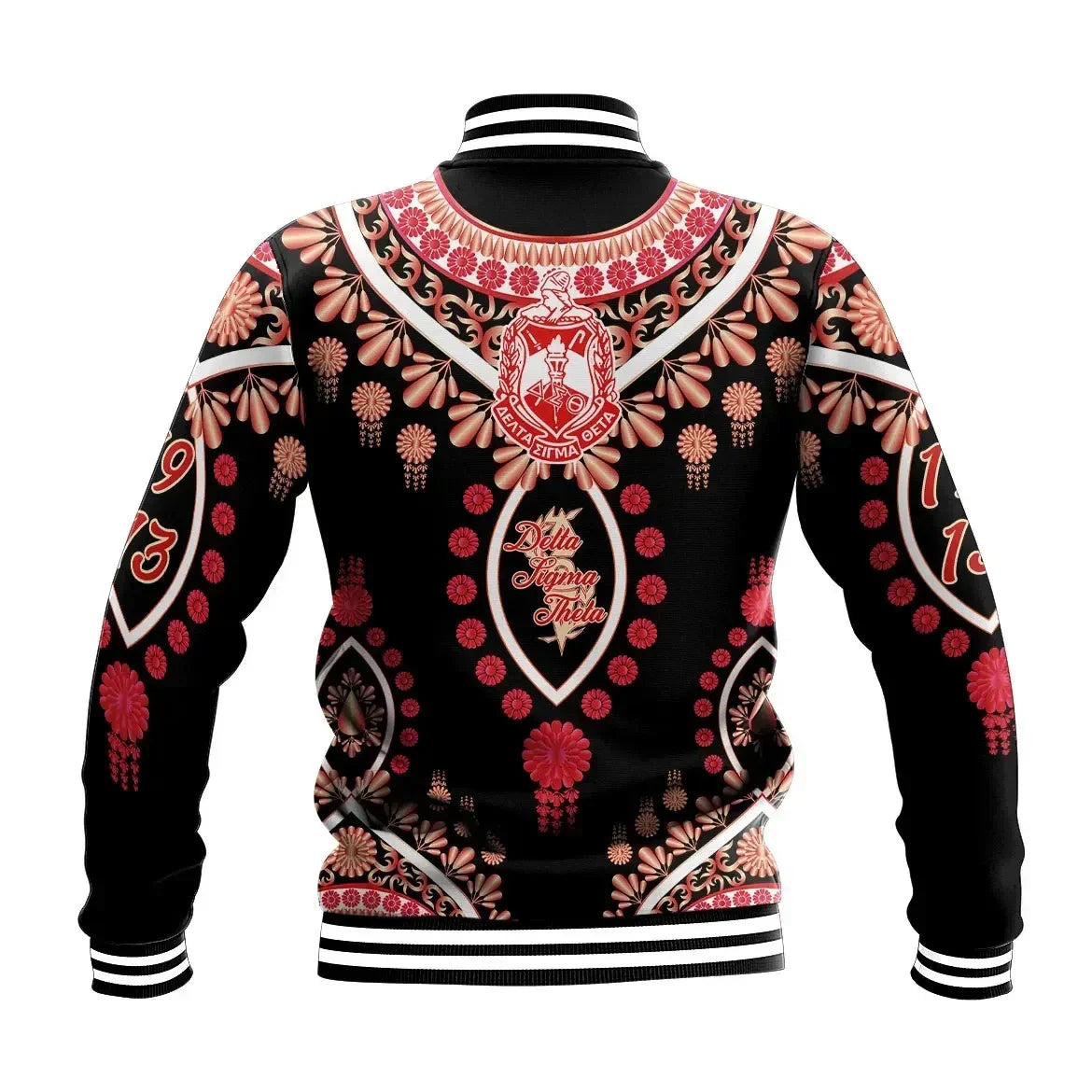 Africa Zone Jacket - Delta Sigma Theta Soro Dashiki Baseball Jacket J5