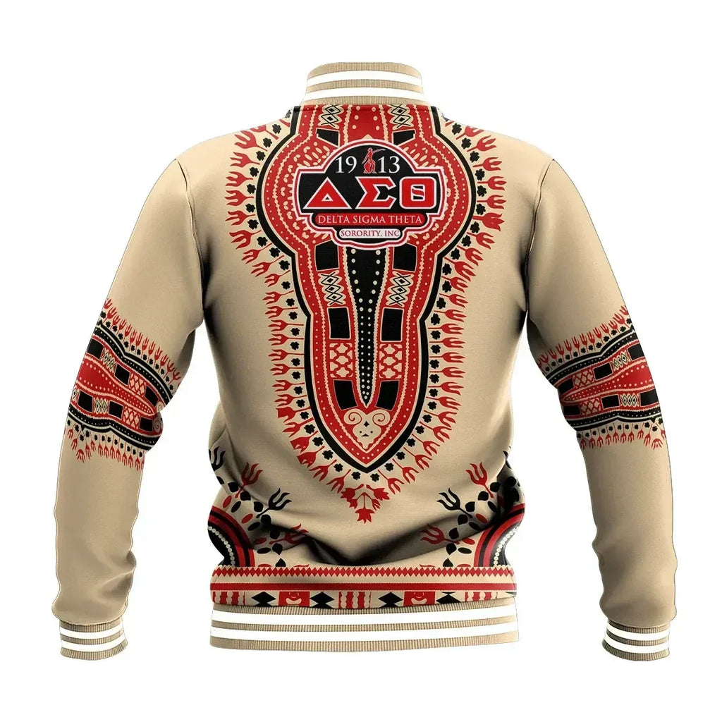 Delta Sigma Theta Dashiki Baseball Jacket
