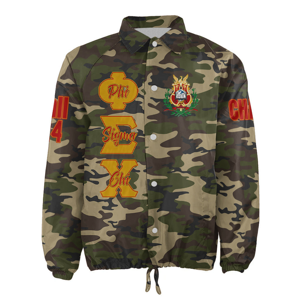 (Custom) Africa Zone Jacket - Phi Sigma Chi Multicultural Fraternity Camouflage Crossing Jacket A31