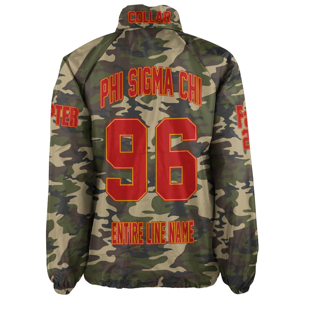 (Custom) Africa Zone Jacket - Phi Sigma Chi Multicultural Fraternity Camouflage Crossing Jacket A31