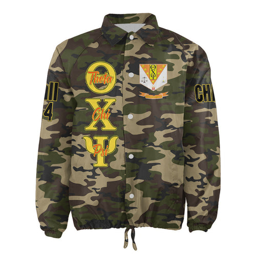 (Custom) Africa Zone Jacket - Theta Chi Psi Fraternity Camouflage Crossing Jacket A31
