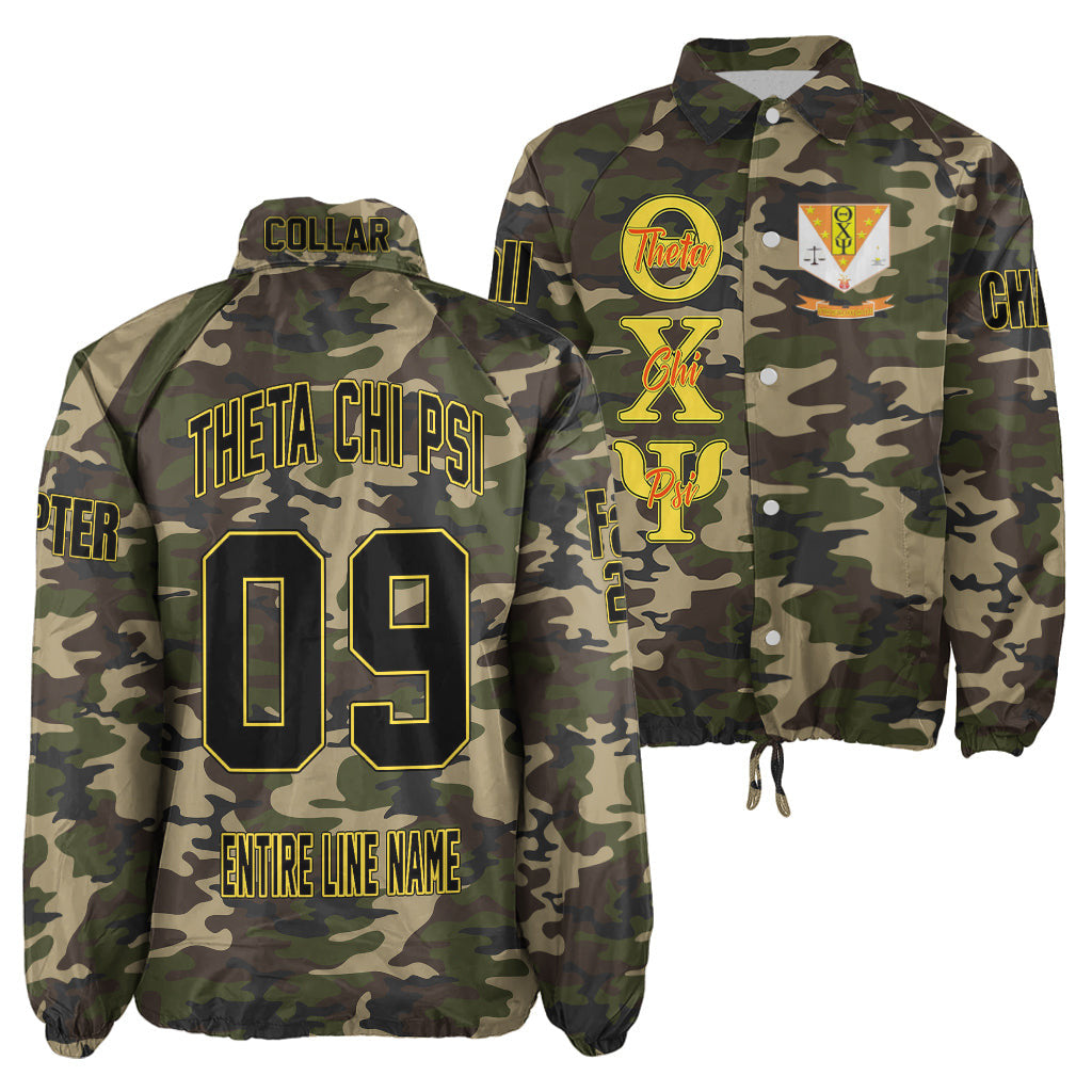 (Custom) Africa Zone Jacket - Theta Chi Psi Fraternity Camouflage Crossing Jacket A31