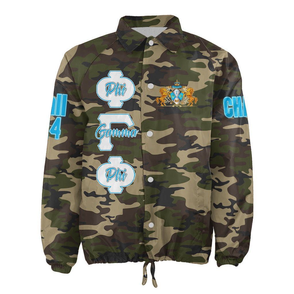 (Custom) Africa Zone Jacket - Phi Gamma Phi Military Fraternity Camouflage Crossing Jacket A31