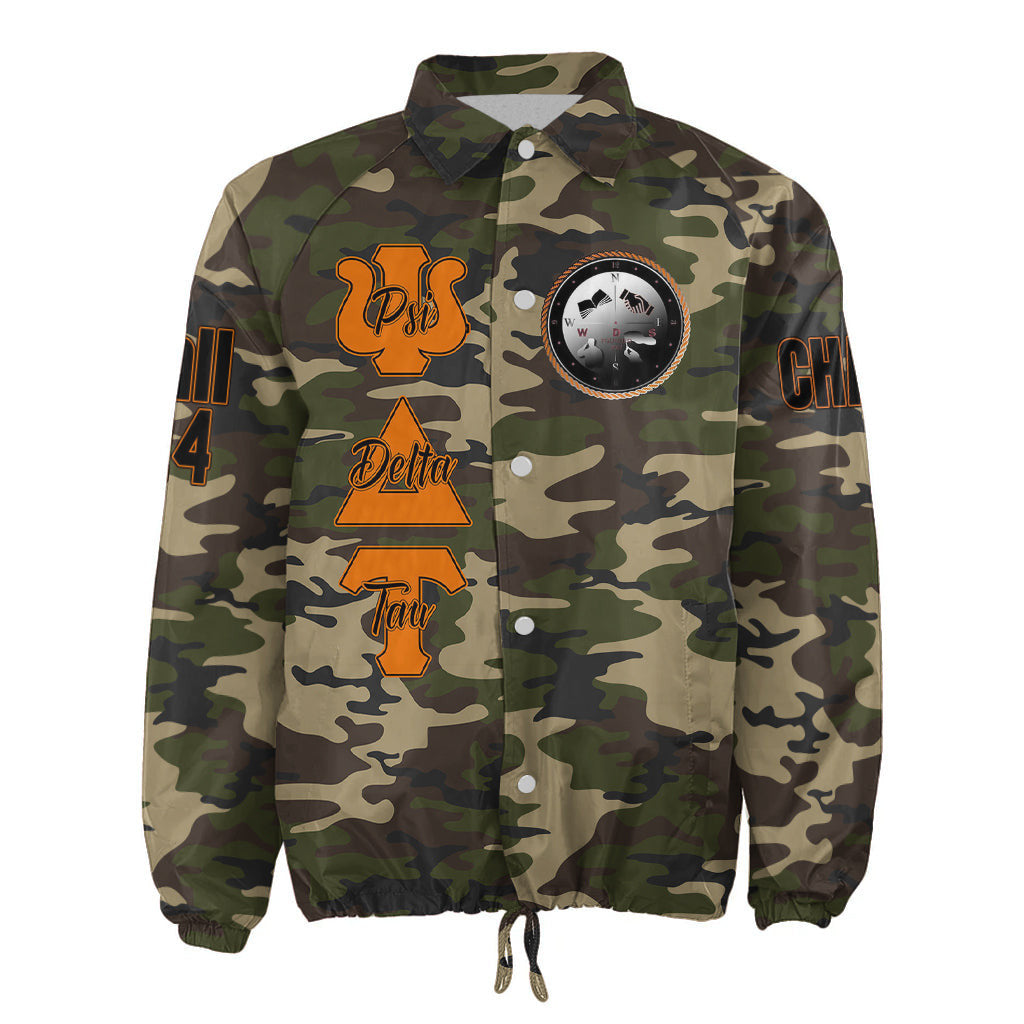 (Custom) Africa Zone Jacket - Psi Delta Tau Military Fraternity Camouflage Crossing Jacket A31